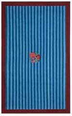 COTTON CLOTH 180x270cm Nizam Stripes Ferozi Sugar