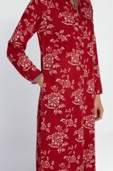 LONG OPEN KURTA Kandem Design Red