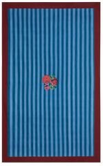 COTTON CLOTH 180x270cm Nizam Stripes Ferozi Sugar