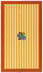 Cotton Cloth 180x350cm La Veste X Lisa Corti Nizam Stripes Yellow Natural