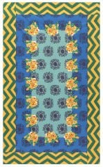 Cotton Cloth 180x350cm Planet Blue Celadon