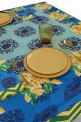 Cotton Cloth 180x350cm Planet Blue Celadon