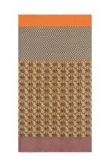 Wool Silk Scarf 100x200cm Eve Tulip Grey Blue