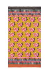 Wool Silk Scarf 100x200cm Tamale Peony Chutney