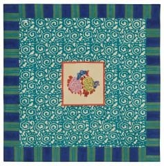 Cotton Cloth 110x110cm Knight Peacock