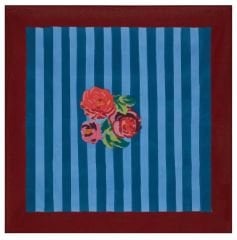 Cotton Cloth 110x110cm Nizam Stripes Ferozi Sugar
